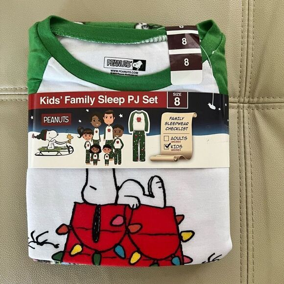 Peanuts & Snoopy Christmas 2 Piece Pyjamas PJ Set Fleece Unisex Kids 3T $48 - Picture 2 of 5